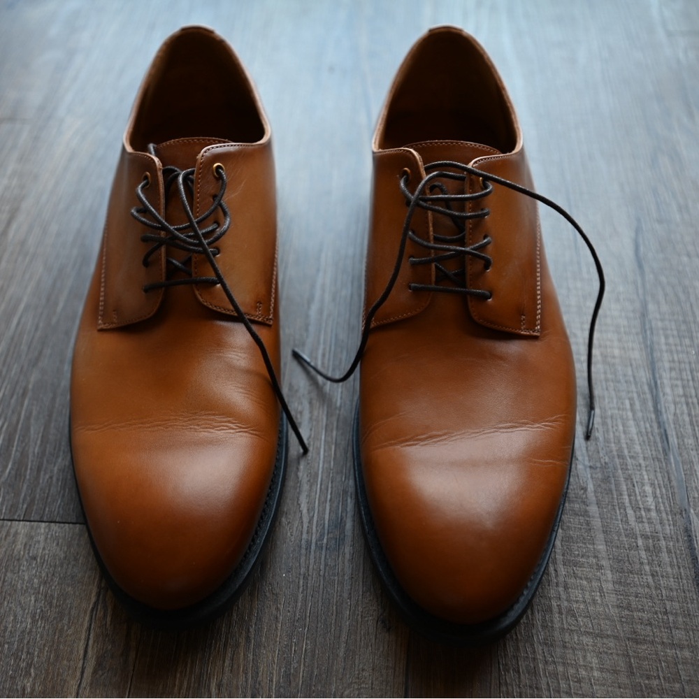 Taft Brown Leather Oxfords Sleek Minimalist Design